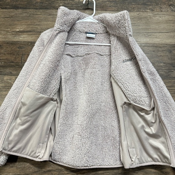 Columbia Women's Light Pale Purple Grayish Fleece Jacket Coat - Picture 3 of 6